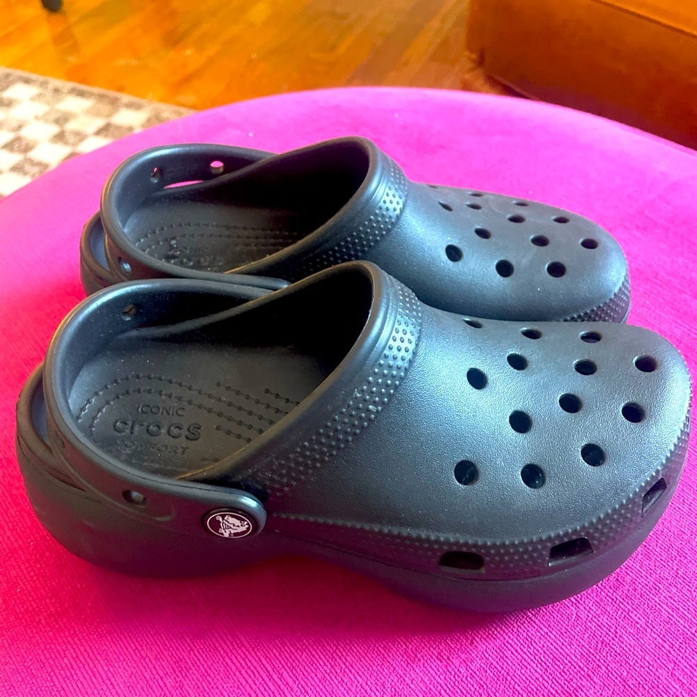 For Sale: Classic Black Crocs - Women’s Size 6 / Men’s Size 5